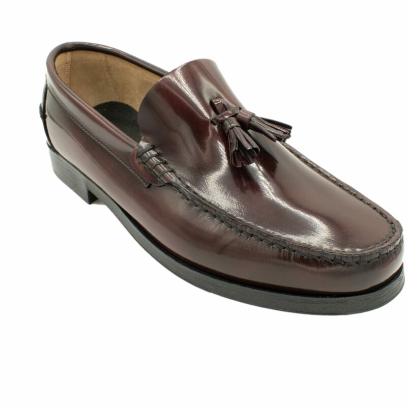 Mocasín Negro Burdeos 10-2