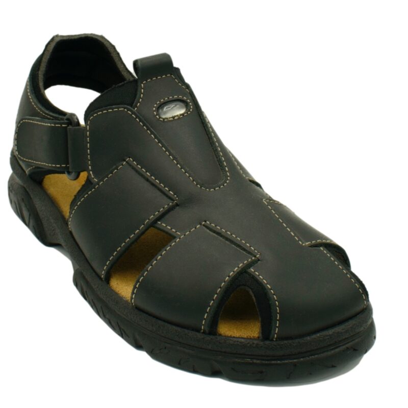 Sandalia Piel 23-47 Negra