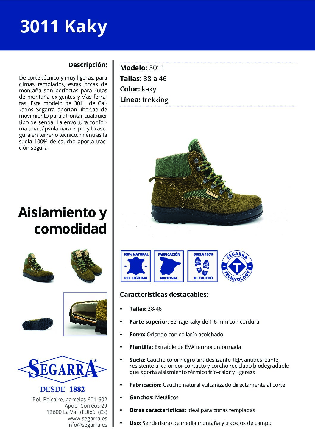 Bota Trekking 3011 Kaky - Imagen 4