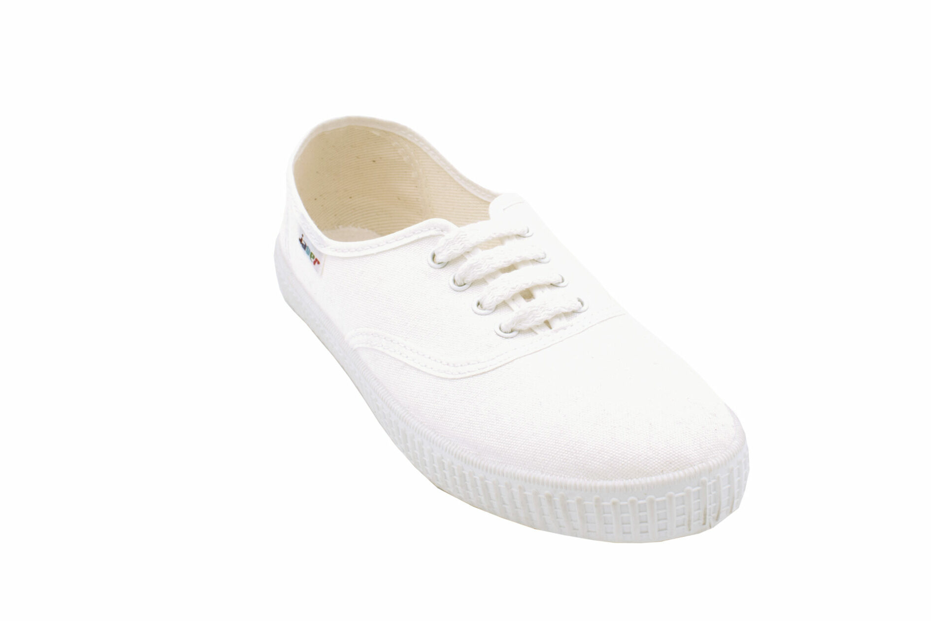 Bamba Clásica de Lona Blanca con Cordones 36-60