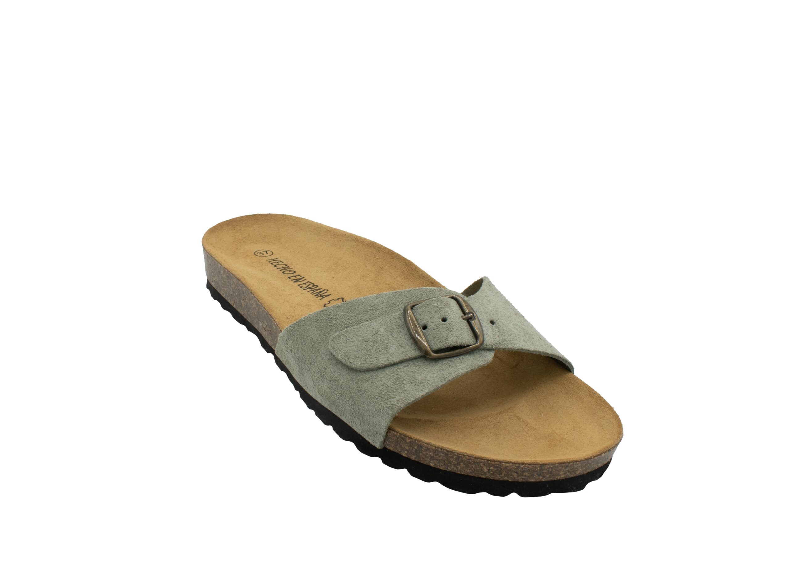 Sandalia Bio Vegie de Piel Serraje con Hebilla 39-51906