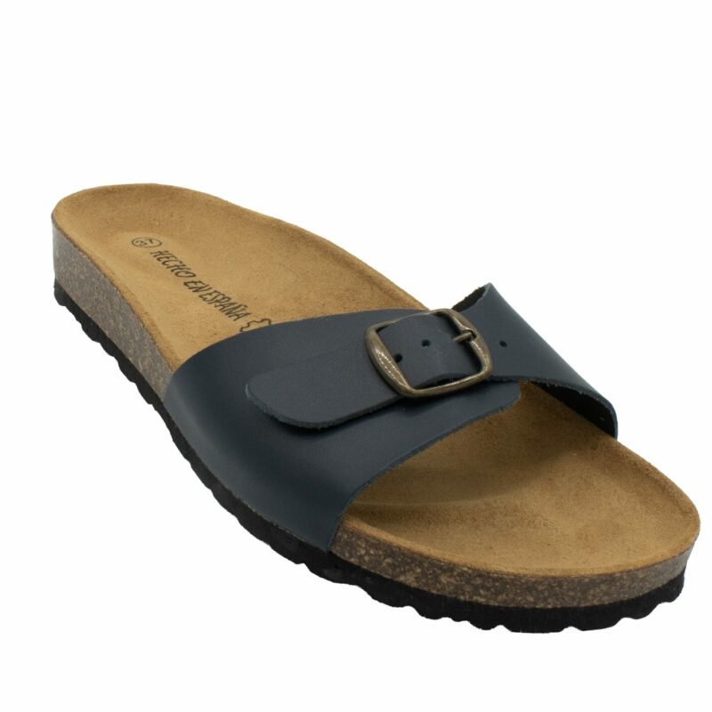 Sandalia Bio Marino de Piel Napa con Hebilla 39-61906