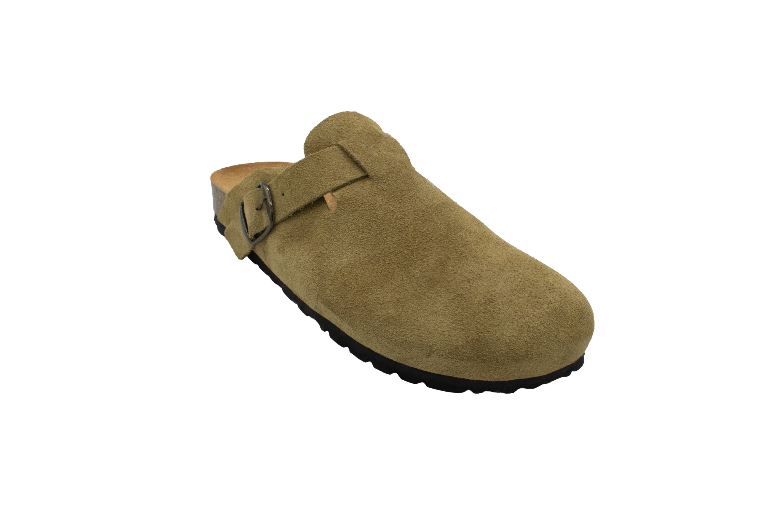 Zueco Piel Serraje Kaki 39-519090