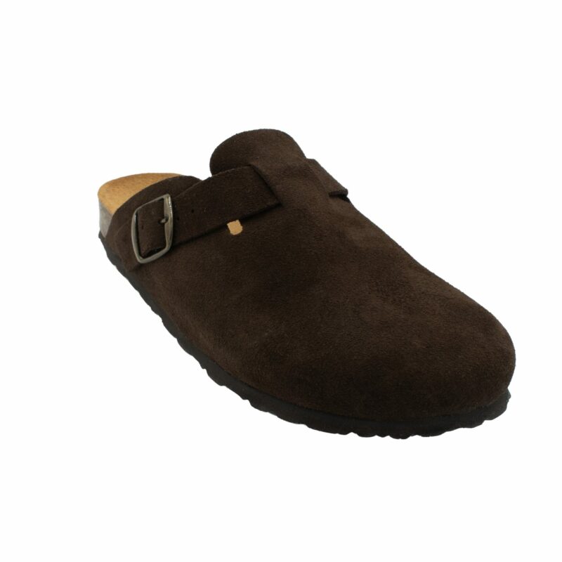 Zueco Piel Serraje Marrón 39-519090