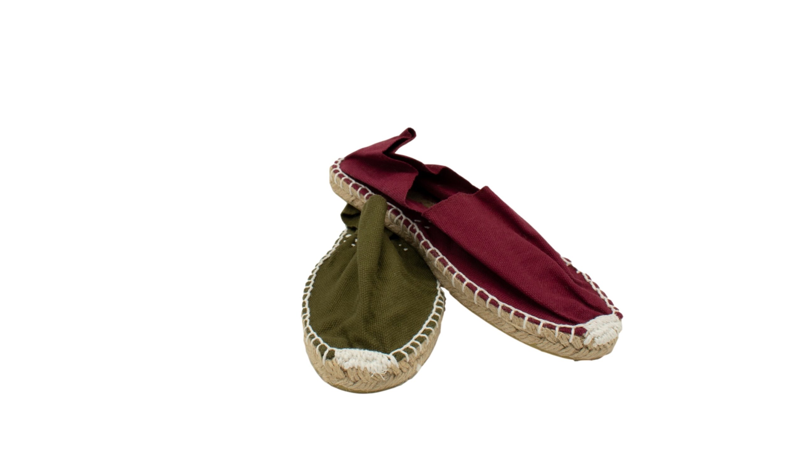 Alpargatas Kaki y Burdeos 54-1000